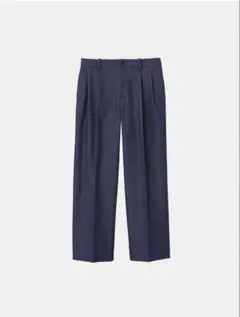 未使用タグ付/PLST/ハイパフォーマンスデニムワイドパンツ/Mサイズ/ネイビーのサムネイル