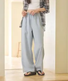 アンダール Ice Tencel デニムワイドパンツ ロング - メルカリ