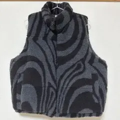 who's who gallery フリースジレ グレー・ブラック