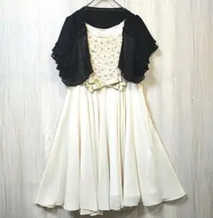 美品✨️アサクラ パーティードレス ワンピース ボレロ　カーディガン付き 結婚式