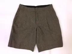 【美品】GAP M 2 ブラウン 茶 ウール混紡 ショート ハーフ パンツ