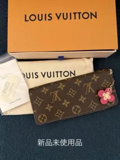 【お取置き購入不可】ルイヴィトン ポルトフォイユ クレマンス フーシャ フラワー