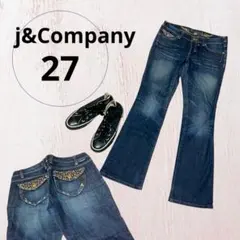 j&Company フレアデニム 27 ブーツカット ジーンズ 刺繍 y2k