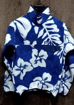 patagonia パタゴニア シンチラ スナップT フリース 総柄ハイビスカス