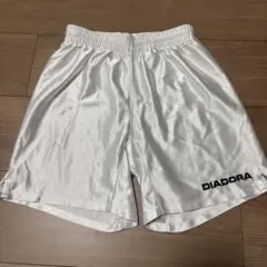 DIADORA ホワイト サッカーハーフパンツ