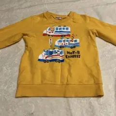 美品☆ミキハウス トレーナー 110 イエロー