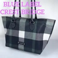 ブルーレーベルクレストブリッジ ★ トートバッグ チェック PVC A4