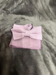 蝶ネクタイ ポケットチーフ セット