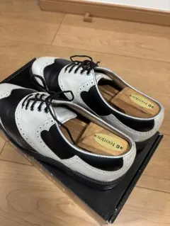 超お洒落★美品レアFootJoy Iゴルフシューズ ホワイト/ブラックリペア済
