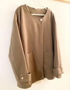 ⚠️木曜まで⚠️★未使用！ノーカラーコート 大きいサイズ★
