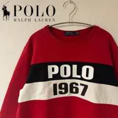 ポロラルフローレン　スウェット　POLO　トレーナー　フロントロゴ　1967