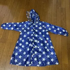 【子供服】【レインコート】星柄フード付きレインコート