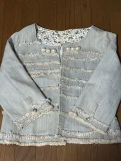 フリンジデザイン デニムジャケット