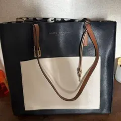 MARC JACOBS 黒白レザートートバッグ