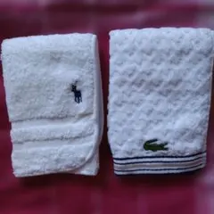 【jokers様限定！】ゲストタオル2枚 　　LACOSTE、ラルフローレン