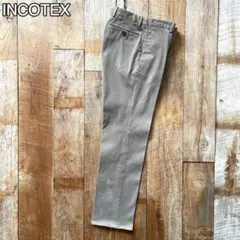 【美品】INCOTEX テーパード コットン スラックスパンツ 68061066