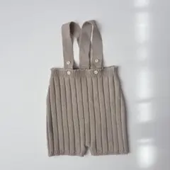 aosta ニット オーバーオール M 韓国子供服 ベージュ