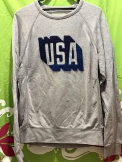アメリカイーグル USA刺繍グレー トレーナー