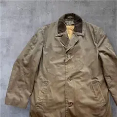 GRENFELL 英国製 ボアライナー付ハンティングコートコーデュロイ襟%466