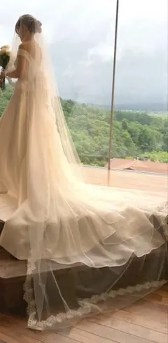 マイム　3mウェディングベール&グローブ