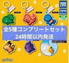 Pokémon Pixel Art つれあるきマスコット 全5種コンプセットのサムネイル