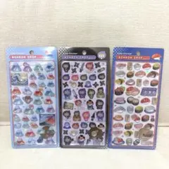 正規品 和柄 富士山 お寿司 忍者 ボンボンドロップシール 3種セット