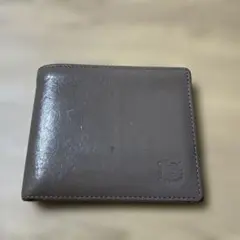 イルビゾンテ　グレー レザー 二つ折り財布