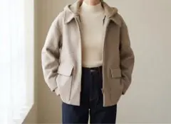 chocol raffine robe フード付きショートコート