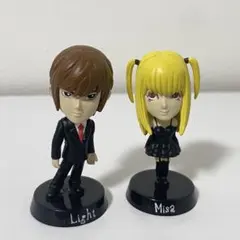 DEATHNOTE 夜神月 弥海砂 首振りマスコット 2点セットのサムネイル