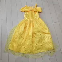 ディズニープリンセス　ベル風ドレス イエロー キッズ120