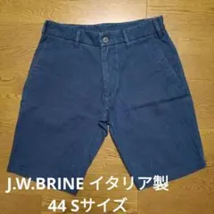 【古着】J.W.BRINE メンズS ハーフパンツ イタリア製 44 ネイビーのサムネイル