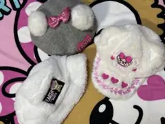 アースマジック ベレー帽・キャップ・ハット 3点セット 56せんち・52〜54