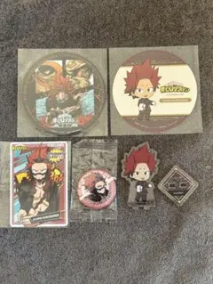 【切島くんセット③】ヒロアカ 大阪原画展コラボカフェ/アニメイトカフェ/くら寿司