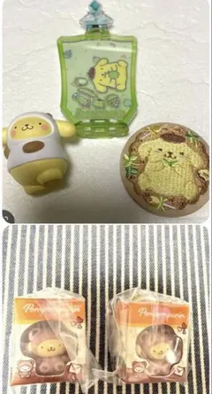 ポムポムプリン グッズセット 刺繍缶バッジなど