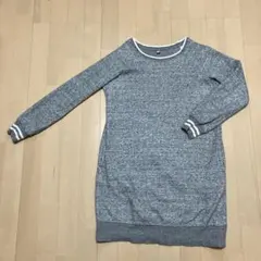 ユニクロ　スウェットワンピース　トレーナー　ワンピース　M グレー　シンプル