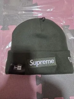 Supreme x New Era Box Logo Beanie Olive