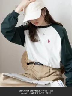 WEGO U.S. POLO ASSN.別注だぼそでカラーロンT