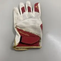 Mizuno Pro 守備用手袋 ホワイト/レッド