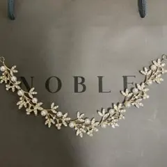 ウェディング ヘッドアクセサリー 花とパール