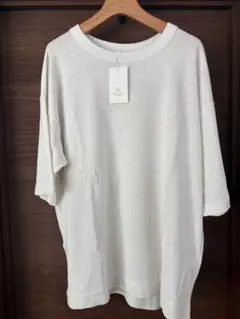新品 B&Y コットンヘンプ ワイド クルーネック Tシャツ XL ホワイト 白のサムネイル