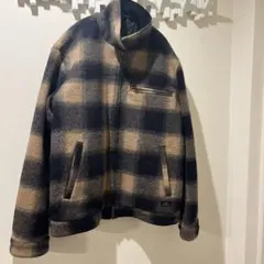 美品 STUSSYステューシー チェック切替 中綿 ジャケット 3M 