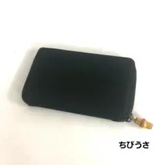 GUCCI グッチ バンブー ジップ システム手帳カバー ブラック レザー 手帳