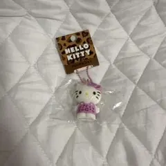 ハローキティ ヒョウ柄 ボールチェーン PVCマスコット