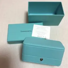 【美品】ティファニー　ボックス　空き箱　アクセサリーケース　ジュエリーボックス ティファニー 空き箱 ネックレスケース ジュエリーボックス