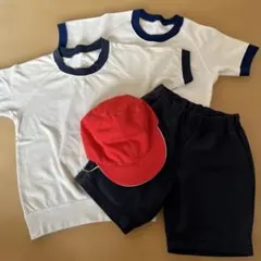 キッズ体操服セット上（130㎝/140㎝）ズボン（120㎝）体操帽