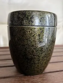 茶道具 棗 なつめ 真塗 茶道 茶筒 紅葉 黒 - メルカリ
