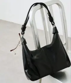 結び目ショルダーBAG mystic ミスティック ブラック トートバッグのサムネイル