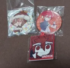 となりの坂田 ラバーキーホルダー 缶バッジ