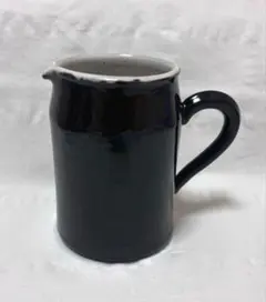 新品】三浦ナオコ＊掛け分けピッチャー＊黒 花器 珈琲器具 陶器 作家