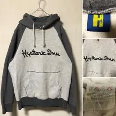 日本製 90s初期 ヒステリックグラマー バイカラー ラグラン パーカー グレー